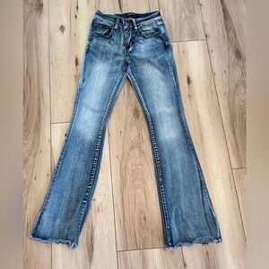 Stylish Blue Flare Jeans for Women